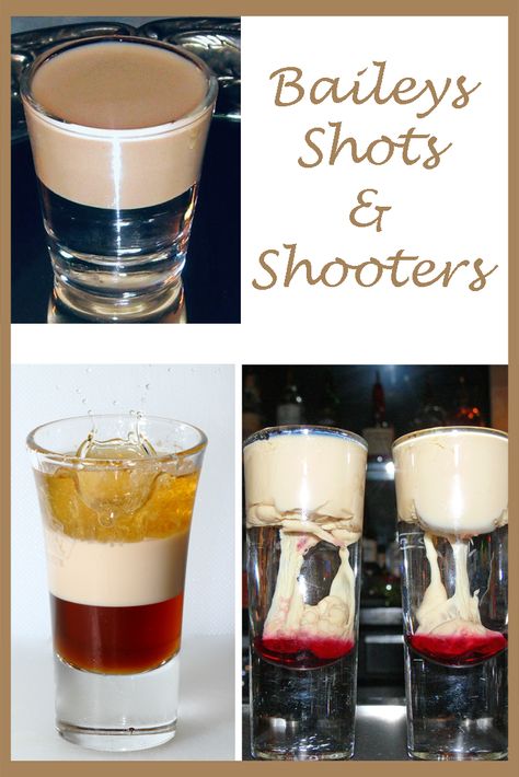 Delicious selection of Baileys shots and shooters via Dream Cocktails Recipes With Baileys, Baileys Shots, Khalua Baileys Pudding Shots, Desert Shots, Chocolate Kahlua And Baileys Pudding Shots, Shots With Baileys Irish Cream, Christmas Chocolate Kahlua & Baileys Pudding Shots, Bailey Shots, Alcoholic Drink Recipes