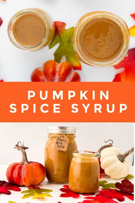 Pumpkin Spice Simple Syrup, Pumpkin Dinner Recipes, Pumpkin Spice Syrup Recipe, Homemade Pumpkin Spice Syrup, Dinner Ideas Fall, Recipes With Pumpkin, Pumpkin Dinner, Pumpkin Breakfast Recipes, Simple Syrup Recipe