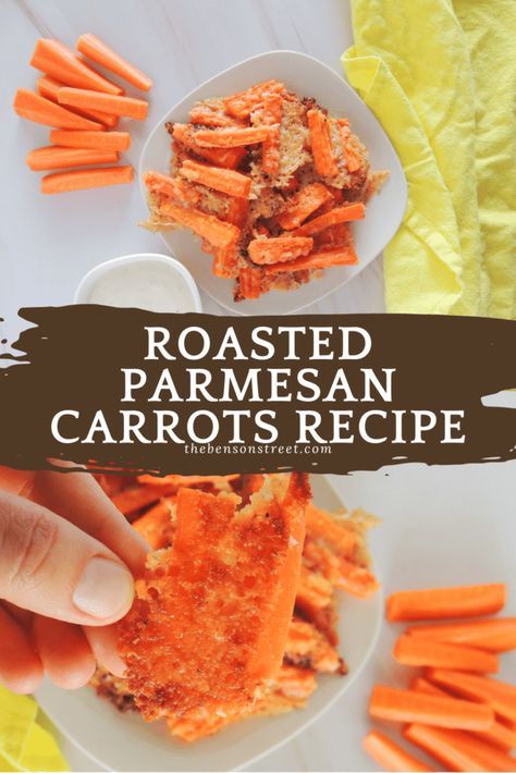 How to Make Roasted Parmesan Carrots: Simple Side Dish Roasted Parmesan Carrots, Parmesan Crusted Carrots Roasted, Parmesan Carrots, Roasted Garlic Parmesan Carrots, Parm Crusted Carrots, Parmasean Carrots Roasted, Yummy Lunch Recipes, Delicious Vegetables, Nutritious Snacks