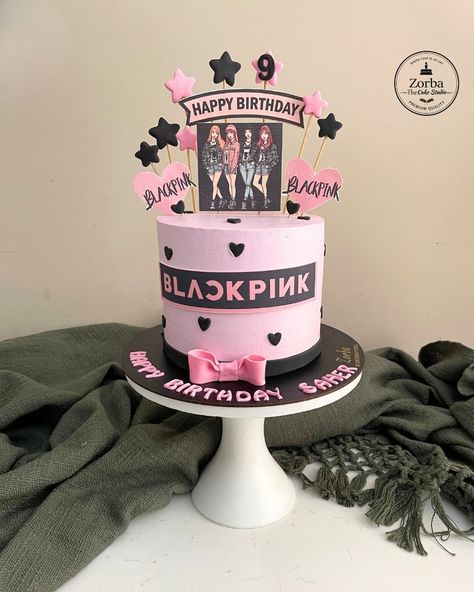 Turning up the K-pop vibes with this deliciously stunning BLACKPINK themed cake! 💖🎂 We deliver across Delhi NCR For more queries please get in touch with me at 9810486392 Link in the bio . . . . . #blackpink #black_pink #black #blacklove #pink #blackpinkcake #cakedesign #cakedecorating #kidscake #koreancake #zorbathecakestudio #zorbacakes Blackpink Themed Cake, K Pop Cake, Blackpink Cake, Blackpink Black, Kitty Crafts, 12th Birthday Cake, Korean Cake, Hello Kitty Crafts, Cake Studio