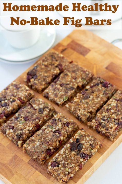 Gluten Free Fig Bars Recipe, Fig Balls Healthy Snacks, Fig And Nut Bars, No Bake Fig Bars, Fig Breakfast Bars, Fresh Fig Bars, Gluten Free Fig Bars, Healthy Squares And Bars Recipes, Fig Bars Recipe Healthy