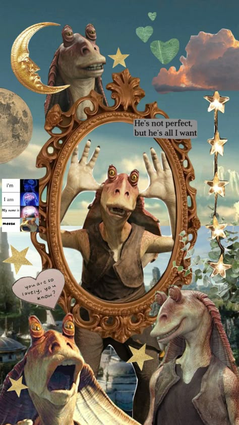 collecting your #jarjarofhearts Cursed Iphone Wallpaper, Wierd Core Wallpaper, Quirky Backgrounds, Cursed Wallpaper, Shrek Collage Wallpaper, Dinosaur Collage Wallpaper, Banger Wallpapers, Weird Collage, Kidcore Nostalgia