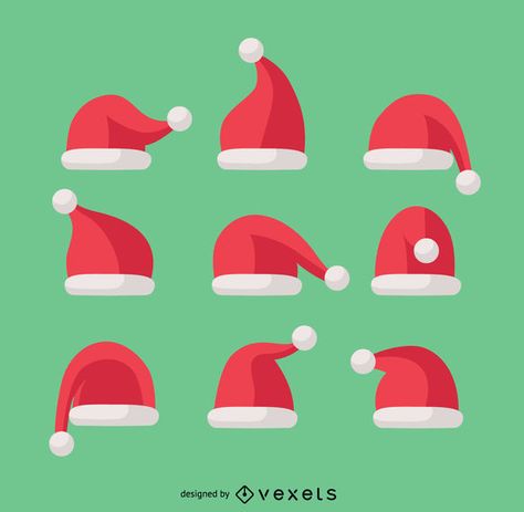 Santa Hat Vector, Xmas Drawing, Christmas Santa Hat, Christmas Calendar, Santa Hats, Happy Birthday Quotes, Christmas Illustration, Christmas Hat, Free Vector Graphics