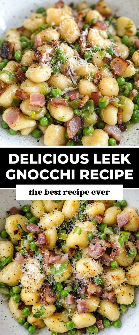 Image for Delicious Leek Gnocchi Recipe Leek Gnocchi, Leek Recipes, Gnocchi Recipe, Cozy Dinners, Gnocchi Recipes, Best Food Ever, Classic Dishes, Leeks, Gnocchi