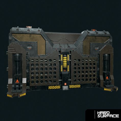 ArtStation - Sci-Fi Barricade Prop Substance Painter, Hard Surface, Low Poly, Drones, Defense, Science Fiction, Sci Fi, Painter, Texture