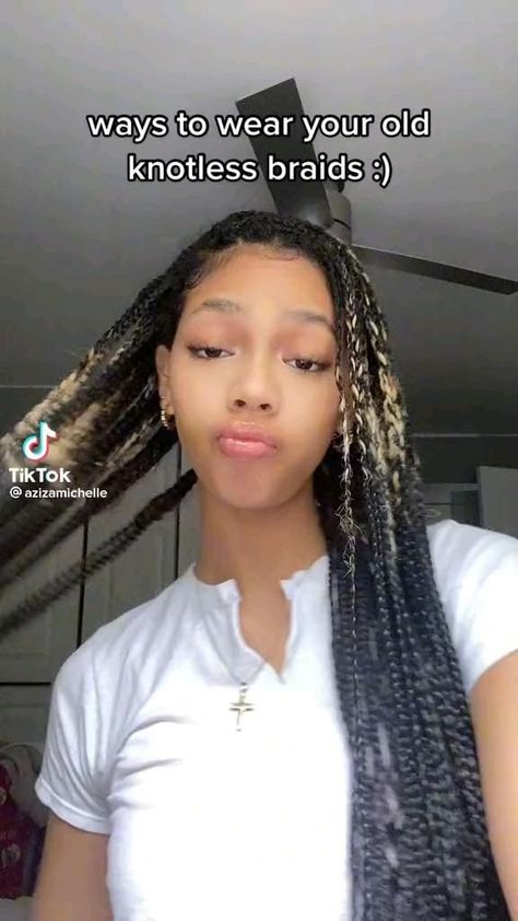 ✨ knotless braids Old Knotless Braids, Braids Fashion, Knotless Braids Hairstyles, Short Box Braids Hairstyles, Big Box Braids Hairstyles, Goddess Braids Hairstyles, Fall Chic, Box Braids Hairstyles For Black Women, Fashion Oversized