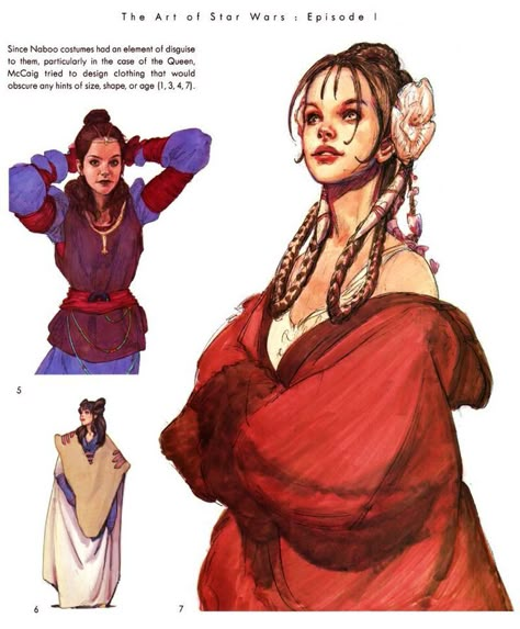 Padme Concept Art, Padme Outfits, Iain Mccaig, Star Wars The Phantom Menace, Star Wars Padme, Padmé Amidala, Star Wars Oc, Star Wars Fashion, Phantom Menace