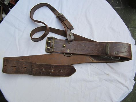 WW2 British Officer's Sam Browne Belt Sam Browne Belt, Leather Projects, Leather