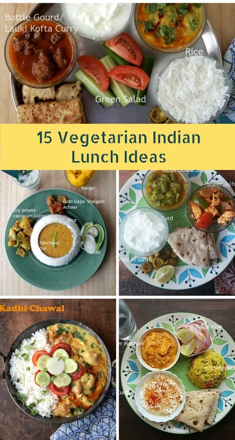 15 Vegetarian Indian Lunch Ideas - #vegetarian #lunchideas #indianfood Vegetarian Recipes Lunch Indian, Vegetarian Dishes Indian, Healthy Veg Lunch Recipes Indian, Dinner Ideas Indian Vegetarian Recipes, Quick Dinner Ideas Indian, Healthy Lunch Ideas Indian, Indian Healthy Lunch Ideas, Healthy Indian Lunch Recipes, Quick Indian Dinner Ideas