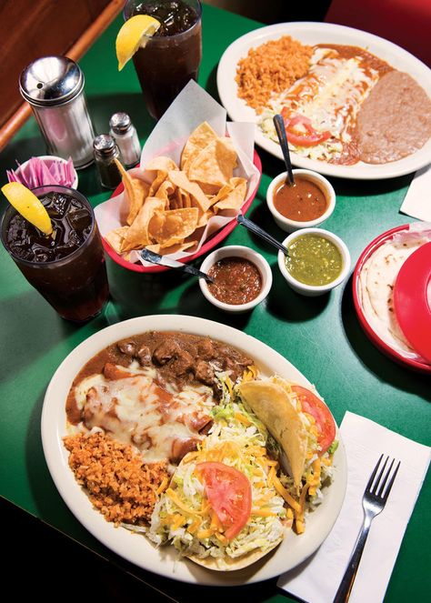 San Antonio Restaurants, Texas Restaurant, Chicken Mole, Spicy Tacos, Beef Fajitas, Houston Restaurants, Frozen Margaritas, Taco Meat, Breakfast Tacos