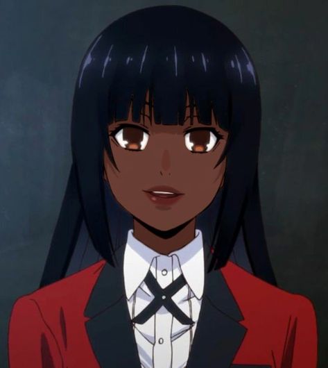 Black Cartoon Characters, Yumeko Jabami, Black Anime, Black Characters, Black Anime Characters, Black Cartoon, Black Love Art, Black Art Pictures, Afro Art