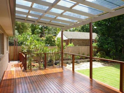 Patio Ideas Australia, Under Deck Landscaping, Deck Landscaping, Backyard Pergola, Deck With Pergola, Timber Deck, Pergola With Roof, Decks Backyard, Diy Deck