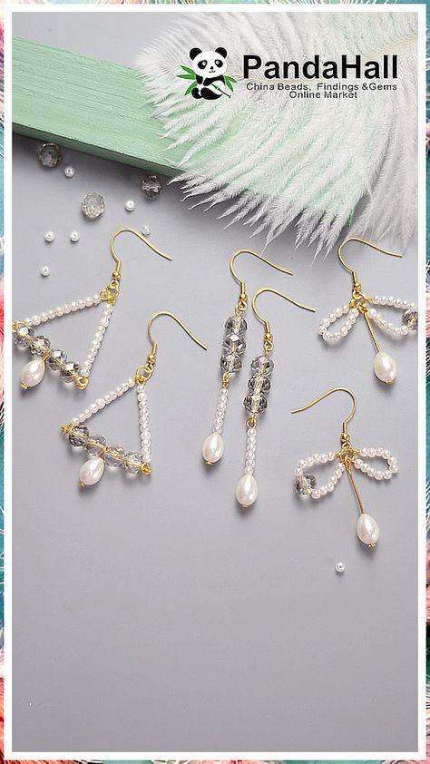 Jewelry Set - Ready for more awesome tips? - Click to visit for more. Do It TODAY!! Earrings Making Ideas, Earring Set Ideas, Simple Wire Earrings, Simple Beaded Earrings, Diy Beaded Earrings, Anting Manik, Diy Earrings Easy, Earrings Diy Handmade, Diy Wire Earrings