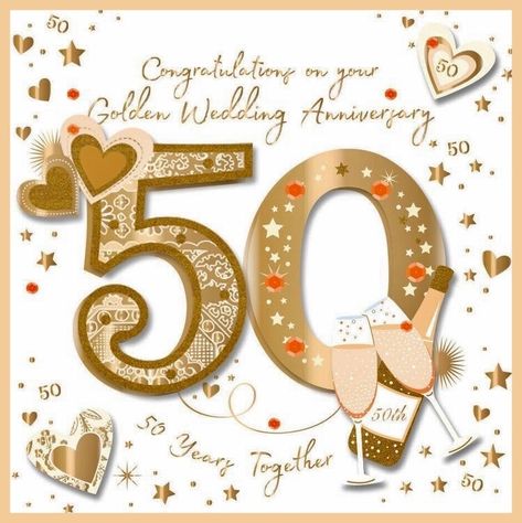 50th Wedding Anniversary Wishes, Happy Anniversary Messages, Anniversary Wishes For Friends, Golden Anniversary Cards, 50th Wedding Anniversary Decorations, Golden Wedding Anniversary Card, Happy Anniversary Quotes, 50th Wedding Anniversary Party, Wedding Anniversary Decorations