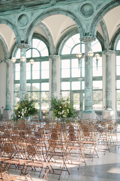 Museum Wedding Ceremony, Flagler Museum Wedding, England Wedding Venues, Flagler Museum, New England Wedding, Greenhouse Wedding, Beach Wedding Decorations, Museum Wedding, England Wedding