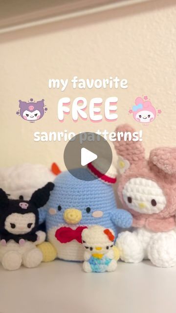 Sanrio Amigurumi Free Pattern, Crochet Cinnamoroll Free Pattern, Sanrio Characters Crochet, Sanrio Crochet Pattern, Crochet Cinnamon Roll Sanrio Free Pattern, My Melody Crochet Pattern Free, My Melody Amigurumi Free Pattern, Cinnamoroll Crochet Pattern, Sanrio Crochet Free Pattern