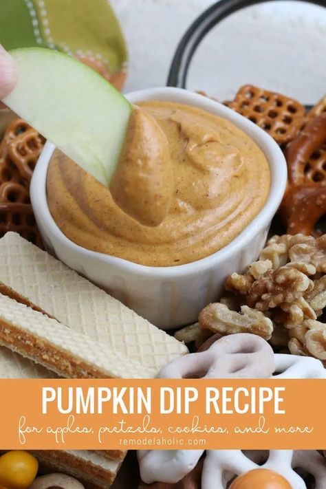 5 Minute Pumpkin Dip Recipe | Whip up this easy pumpkin spice dip for apples and pretzels in only 5 minutes! Delicious to spread on bagels or pumpkin bread or zucchini bread, too. #pumpkin #pumpkindip #fallrecipe #pumpkinrecipe #partydip #snackidea #pumpkinspice Pumpkin Spice Dip, Maple Dip, Dip For Apples, Easy Pumpkin Dip, Pumpkin Dip Recipe, Holiday Deserts, Sweet Dip, Pumpkin Cream Pie, Pumpkin Fritters