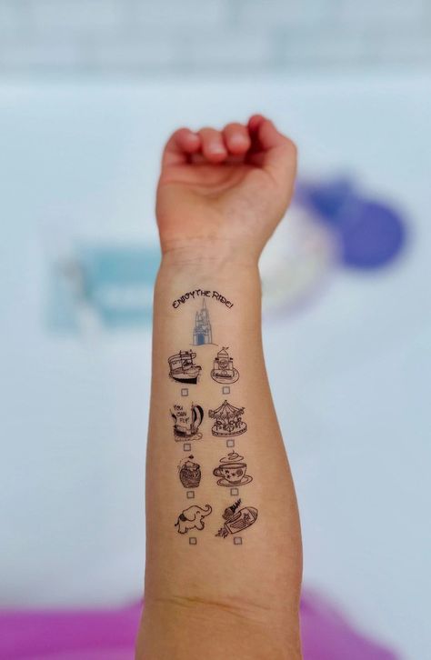 List Tattoo, Disney Golf, Disney Inspired Makeup, Disney World Rides, Enchanted Disney Fine Jewelry, Disney Attractions, Disney Fine Jewelry, Hollywood Studio, Mickey Balloons