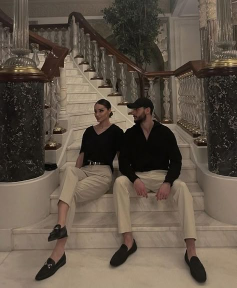 Couple Outfits Matching Classy, Old Money Couple, Couple Photoshoot Outfits, Money Couple, Girl Picsart, She In, Couple Outfits Matching, Girl Qoutes, Bad Room