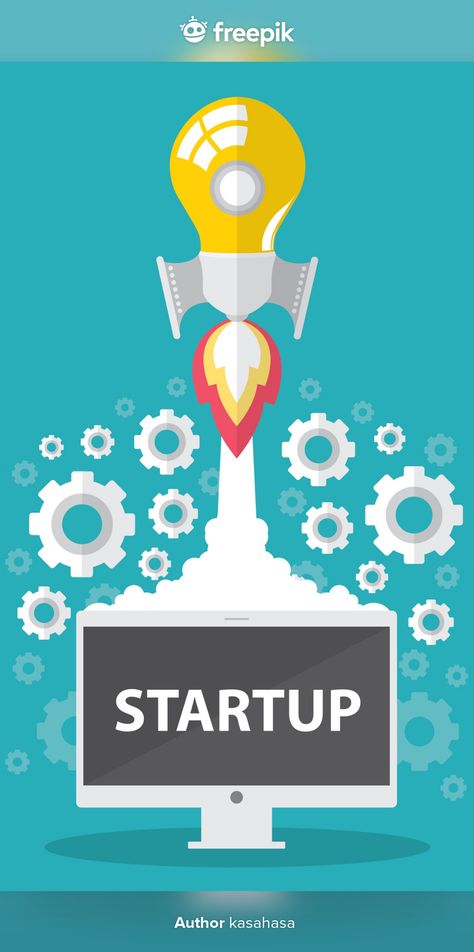 Startup | Premium Vector #Freepik #vector #background #brochure #flyer #poster Startup Social Media Design, Entrepreneurship Poster, Startup Poster, Startup Illustration, Simple Poster Design, Startup Infographic, Brochure Cover Design, Electronic Music Festival, Food Menu Template