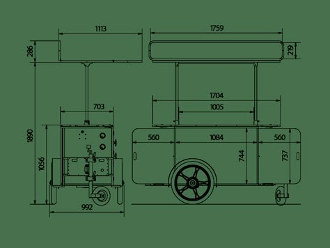 Street Food Cart, Food Stand Design, Food Cart Business, Mobile Kiosk, Vending Cart, Mobile Coffee Cart, Street Food Design, Gerobak Dorong, Bike Food