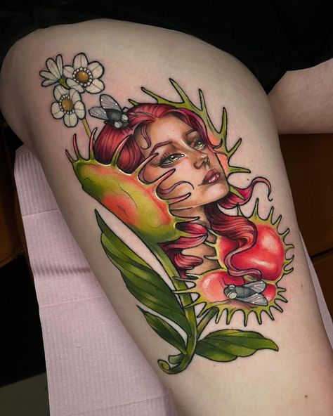 tattoos • Instagram Creepy Mushroom Tattoo, Floral Mushroom Tattoo, Flower With Face Tattoo, Flower With Face, Creepy Mushroom, Tattoos Color, Alice In Wonderland Flowers, Tattoos Instagram, Mushroom Tattoo