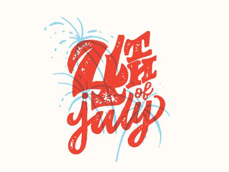 4th by Whitney Anderson on Dribbble Fourth Of July Images, July Images, Americana Art, Holiday Graphics, Live Painting, Happy Fourth Of July, Learning Graphic Design, Design Jobs, Chalkboard Art