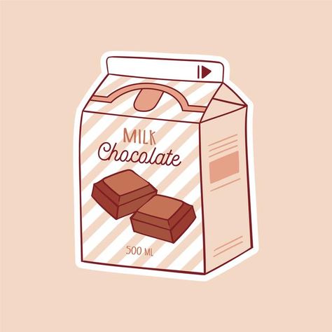 Making Chocolate, Chocolate Milk, Milk, Anime, Kawaii