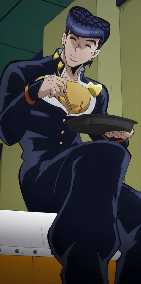 Jjba Josuke Wallpaper, Jjba Outfit Ideas, Josuke Higashikata Pfp, Josuke Poses, Josuke Pfp, Josuke Cosplay, Josuke Higashikata Fanart, Josuke Fanart, Jjba Josuke