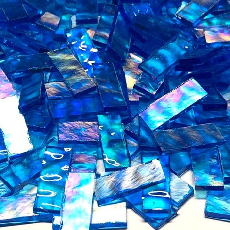 Unique Tiles, Iridescent Mosaic, Tile Border, Mosaic Stained, Glass Tile Backsplash, Triptych Wall Art, Unique Tile, Mosaic Supplies, Glass Backsplash