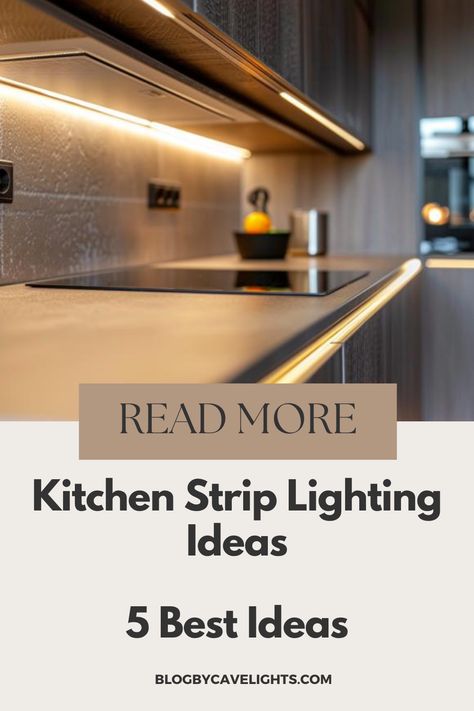 🏡 Revitalize your kitchen with radiant LED lighting! Explore our expert tips for incorporating LED strip lights into your kitchen interior. Whether you're updating cabinets or adding ambiance to your kitchen island, our article has the perfect LED light strip ideas for you! Led Strip Lights Skirting Board, Kitchen Island Lighting Led, How To Use Led Strip Lights, Kitchen Strip Lighting Ideas, Shelf Lighting Kitchen, Led Lights Kitchen Under Cabinet, Kitchen Ambient Lighting, Led Kitchen Lighting Under Cabinet, Led Strips Ideas