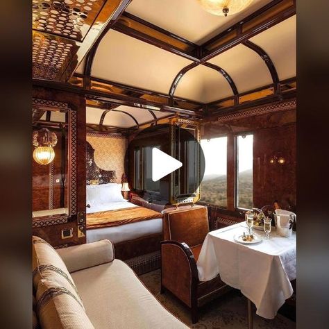 The Orient-Express 🚂⠀ Get up on board of the Venice Simplon-Orient-Ex... | Venice Simplon Orient Express | TikTok Venice Simplon, Simplon Orient Express, Luxury Train, Orient Express, Black Lacquer, Elegant Dining, Sit Back, Cherry Wood, On Board