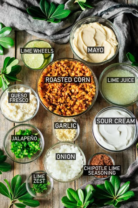 Corn Esquites Recipe, Corn In A Cup Bar, Mexican Street Corn Cups, Diy Mexican Food, Esquites Recipe Canned Corn, Mexican Street Food Authentic, Mexican Street Corn In A Cup, Easy Esquites Recipe, Authentic Esquites Recipe