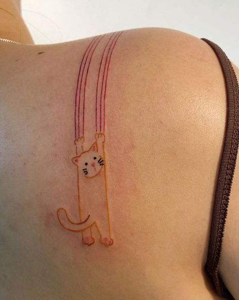 Small Orange Cat Tattoo, Orange Cat Tattoo Simple, Orange Cat Tattoo, Soft E Girl, Cat Tattoo Simple, E Girl Aesthetic, Aesthetic Look, Humble Abode, Tattoo Inspo