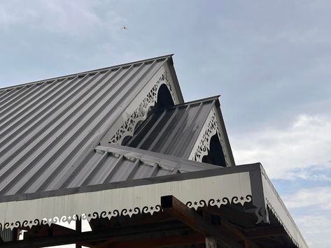 Himachal ￼look tin shed roofing... - Doon star Fabrication | Facebook Mangalore Tile Roof Design, Rain On A Tin Roof, Tin Roof House, Manglore Tiles Roof, Stone Coated Steel Roof, Tin Shed, Roof Sheathing, Clothes Organization Diy, Dehradun