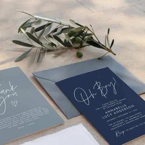 oh Boy baby shower script navy baby blue elegant for $2.92 - Baby Shower Invitations Navy Baby Showers, Geometric Arch, Baby Boy Invitations, Blue Baby Shower Invitations, Elegant Baby Shower, Party Invite Design, Navy Baby, Blue Baby Shower, Baby Shower Invites