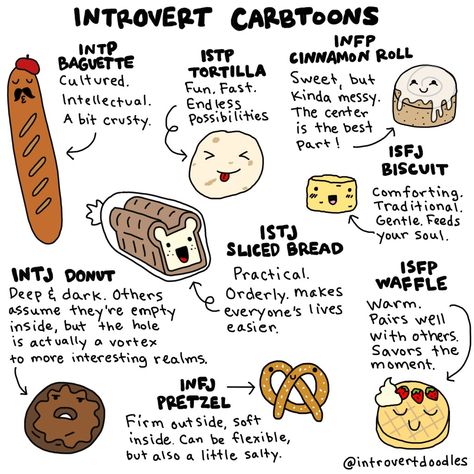 INFP - sweet but messy.  INFJ - firm but soft & a little salty   || MBTI Carbtoons Infj Thoughts, 1 Enneagram, Alignment Charts, Isfj Personality, Infp Personality Type, Mbti Test, Cognitive Functions, Mbti Types, Personality Tests