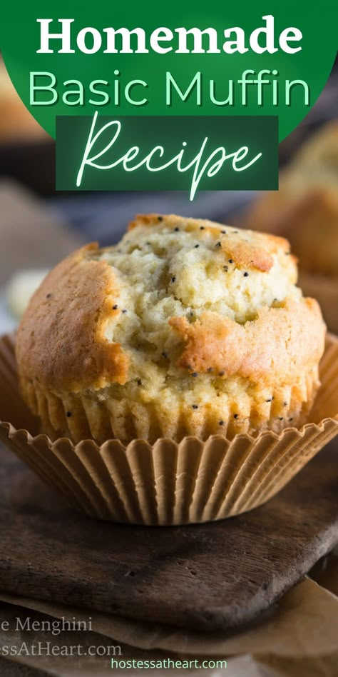 Basic Muffin Mix, Plain Muffins, Muffin Mix Recipe, Basic Muffin, Homemade Muffins Recipe, Basic Muffin Recipe, Dairy Free Muffins, Simple Muffin Recipe, Hidden Potential