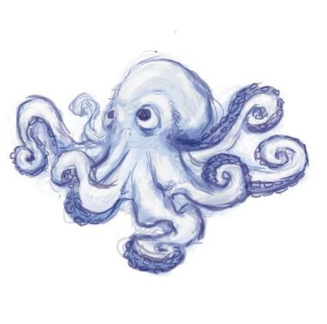 Octopus Doodle, Octopus Drawing, Arte Inspo, Arte Sketchbook, Cool Art Drawings, Sketchbook Art Inspiration, Art Inspiration Drawing, A Tattoo, Funky Art