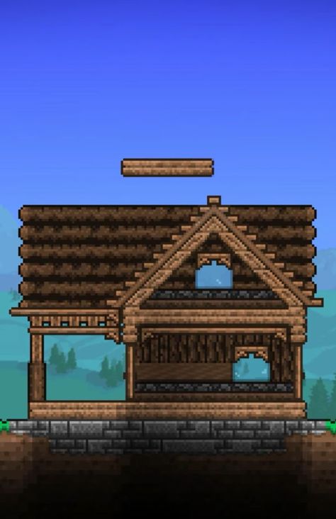 Terraria Aesthetic House, Terraria Garden Ideas, Easy Terraria House, House Ideas Terraria, Terraria Roof Design, Terraria House Ideas Simple Npc, Terraria Crafting Station, Terraria Workshop, Terraria Houses Ideas