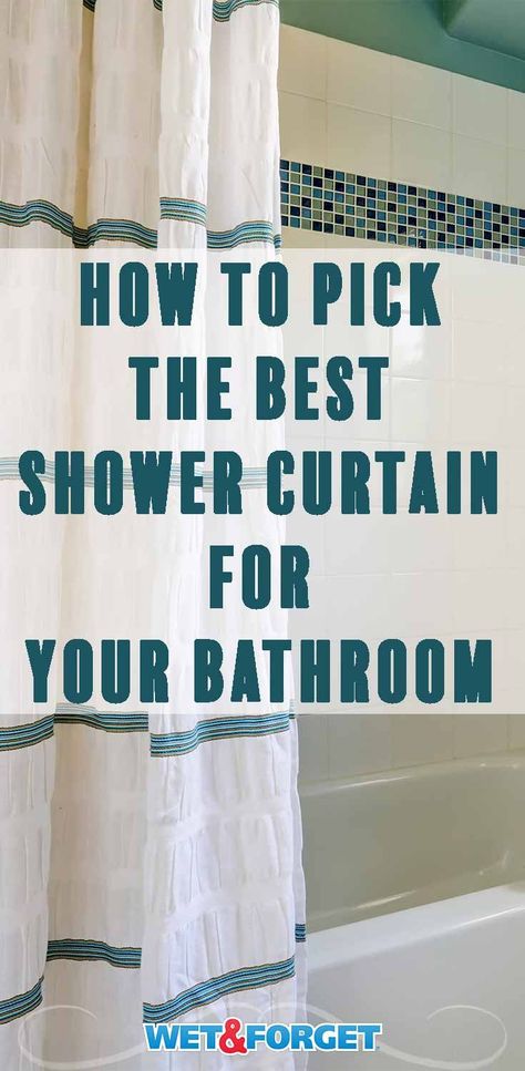 Best Shower Curtain, Trendy Shower Curtain, Curtain Alternatives, Double Shower Curtain, Hookless Shower Curtain, Gold Shower Curtain, Diy Shower Curtain, Small Bathroom With Shower, Farmhouse Shower Curtain