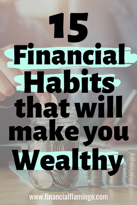 Bad financial habits can stress you out and keep you from reaching your goals. Change them this year! These financial habits will have you on your way to building wealth. #wealthy #personalfinance #moneymanagement #financialhabits #payingoffdebt #payoffdebt #finances #budgeting Financial Intelligence, Financial Habits, Budget Money, Growing Wealth, Financial Wealth, Money Strategy, Building Wealth, Money Management Advice, Money Saving Strategies