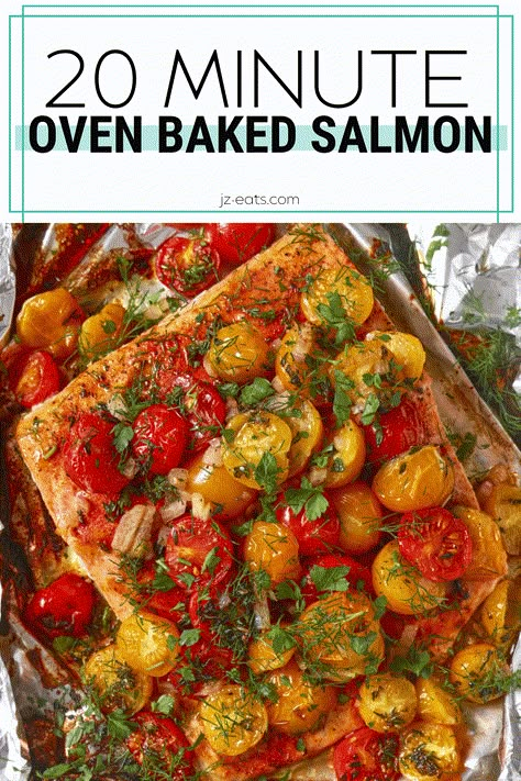 Oven Baked Salmon in Foil with tomatoes Salmon Dinner Ideas Meals Oven Baked, Baked Salmon Recipes Oven Foil, How To Cook Salmon In The Oven In Foil, Cook Salmon In Oven Baking, Oven Salmon Easy, Salmon Recipes Baked Oven, Baking Salmon In Oven In Foil, Oven Baked Salmon In Foil, Baked Salmon In Foil