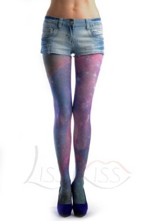 Galaxy print tights! Galaxy Tights, Printed Tattoo, Galaxy Print Leggings, Print Tights, Galaxy Print, Tights Outfit, Amazon Women, Physical Fitness, Dance Outfits