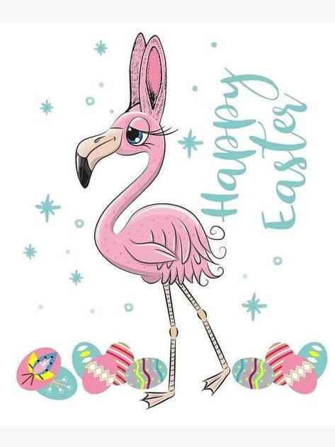 Easter Rabbit Crafts, Happy Easter Funny, Happy Easter Quotes, Flamingo Pictures, Happy Easter Sunday, Rabbit Crafts, Funny Flamingo, Camping Shirts, Easter Blessings