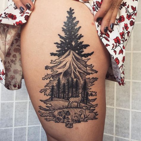 Inside Tattoo, Tent Inside, Inside Tree, Forest Scenery, Rib Tattoo, Blackwork Tattoo, White Rabbit, Tattoo On, Maple Leaf Tattoo