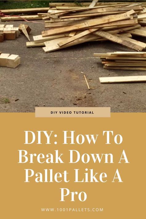 Pallet Buster, Dismantling Pallets, Repurposed Pallets, Pallet Bar Diy, Recycling Projects, Woodworking Joinery, Pallet Project, Recycled Pallet, Pallet Shelves