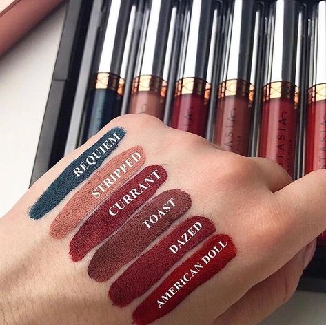 Anastasia Beverly Hills Liquid Lipstick Abh Liquid Lipstick Swatches, Lipstick Ideas, Liquid Lipstick Swatches, Anastasia Liquid Lipstick, Anastasia Beverly Hills Liquid Lipstick, Fall Lipstick, Eye Shadow Makeup, Shadow Makeup, Best Drugstore Makeup