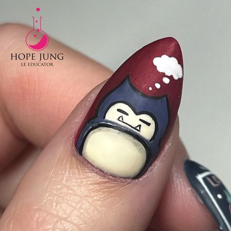 A sleeping Snorlax blocks the way! 😱 Use code Hope15 to save with @lightelegancehq #LightElegance #gelpolish #lepplus #nailart #nailpro #mkenailtech #fallnails #naileducator #lightelegance #mkenails #kawaiinails #pokemonhalloweennails #waukeshanails #gelnails #nailtech #milwaukeenails #milwaukeenailtech #lemoody #snorlaxnails #pokemonnails #lekissmysass #rednails Fall Pokemon, Pokemon Snorlax, Light Elegance, Kawaii Nails, Fall Nail Art, Fall Nail, Nail Pro, Gel Nail Art, Nail Tech