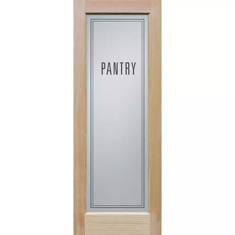 Cheap Interior Doors - Houston Door Clearance Center Wood Pantry Door, Modern Farmhouse Interior Doors, Modern Farmhouse Pantry, Frosted Glass Pantry Door, Cheap Interior Doors, Kitchen Pantry Doors, Laundry Doors, Pine Interior, Lakehouse Ideas